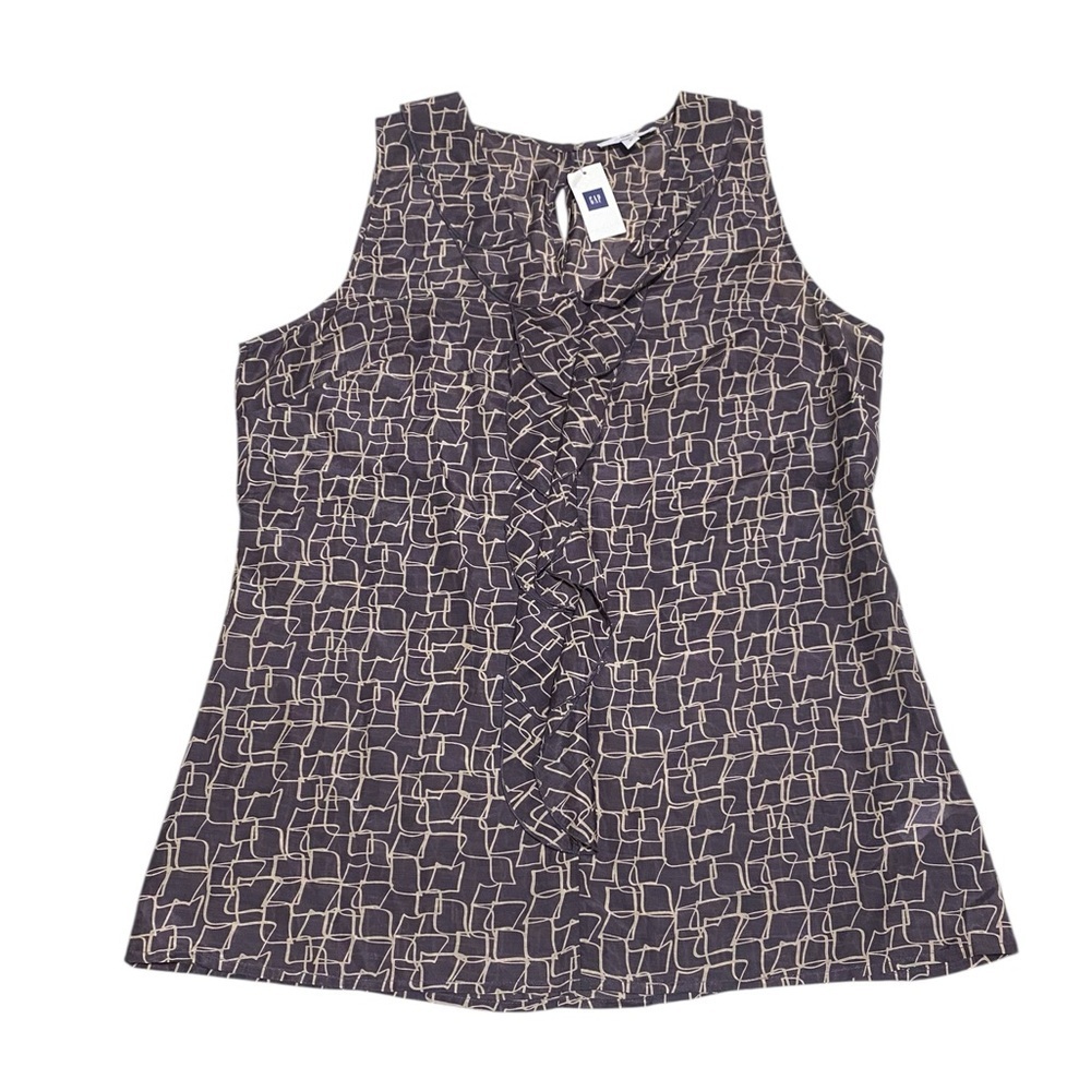 GAP Ruffled Sleeveless Blouse NWT